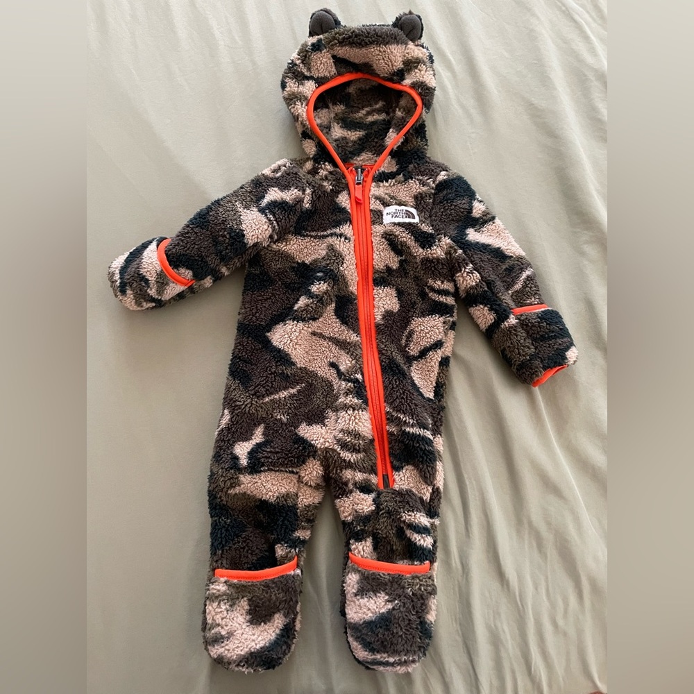 North Face One-Piece Baby Bear Bunting 3-6 months